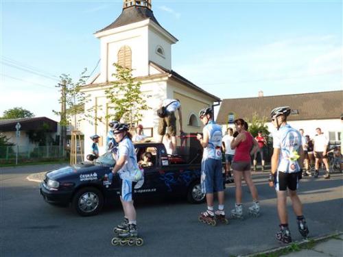 Vyjížďka bruslařů a cyklistů 29.6.2012