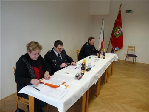 Výroční schůze hasičů v Holasovicích 14.1.2012